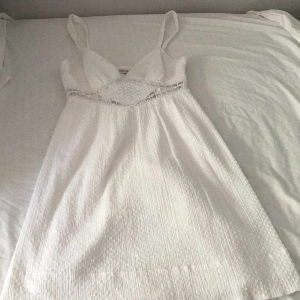 white guess jeans dress